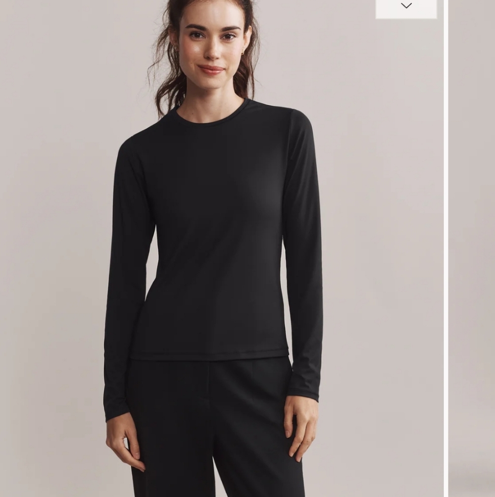 Rhone Black Long Sleeve Top